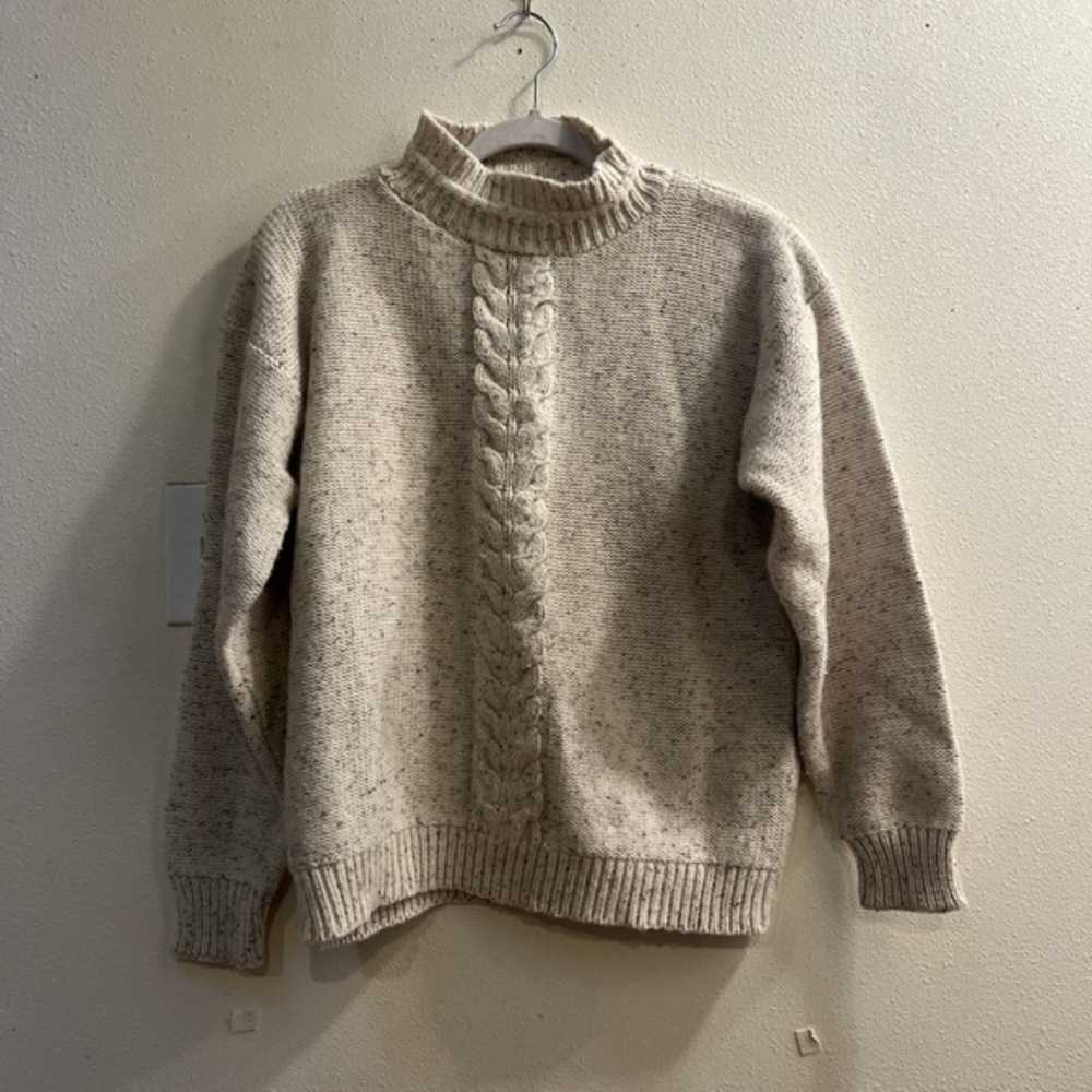 Impressions Cream Cowl Neck Sweater